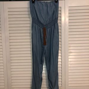 Strapless jumpsuit